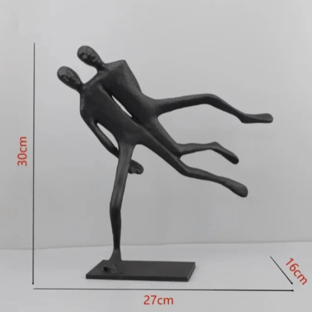 Abstract Cast Iron Figurines