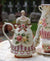 Vintage Princess Dress Ceramic Tea Set