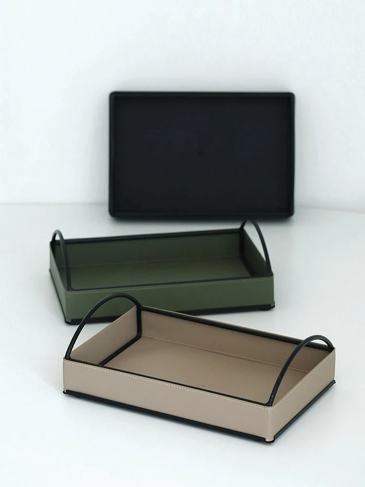 Minimalist Leather Tray