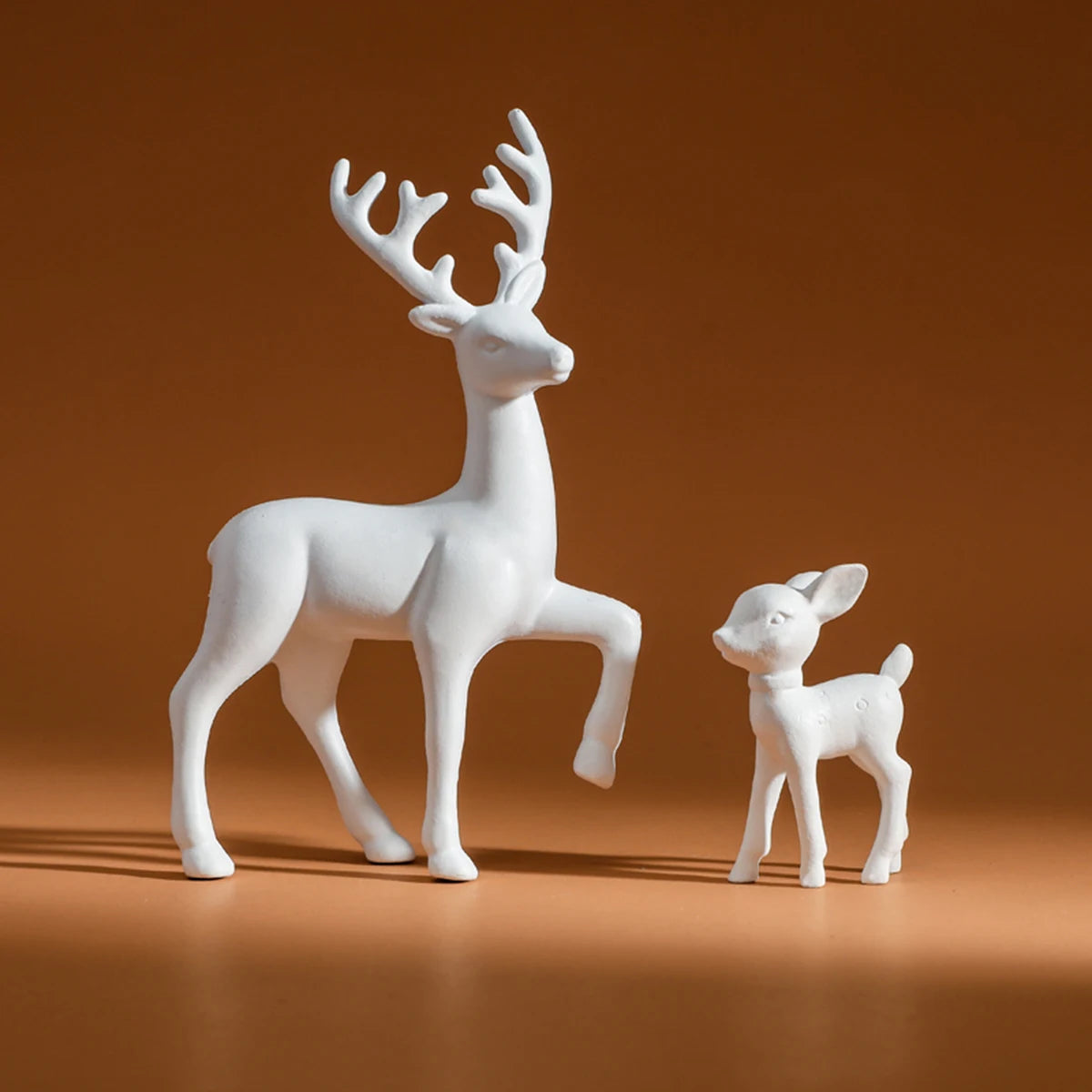 2 Piece Deer Figurine Set