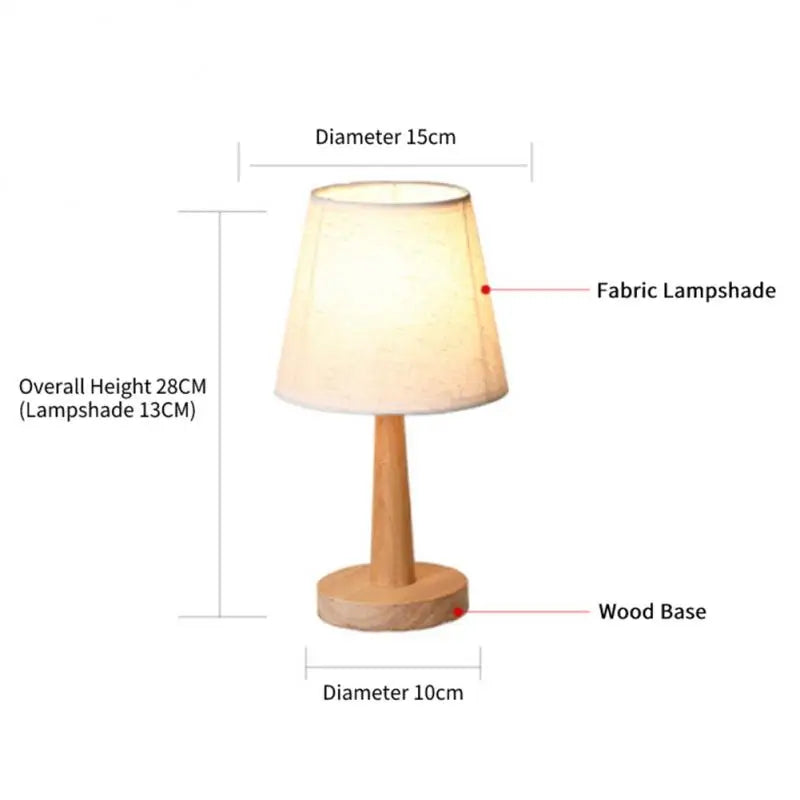 Nordic Wooden LED Table Lamp