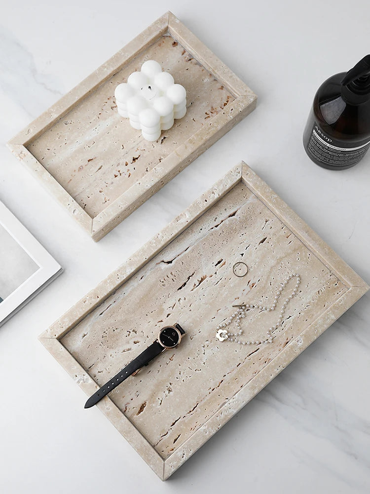 Minimalist Stone Vanity Tray