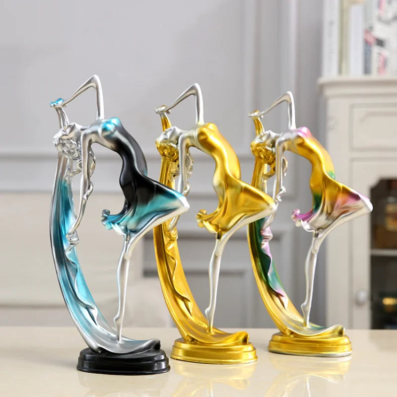 Elegant Dancing Girl Figure Statue