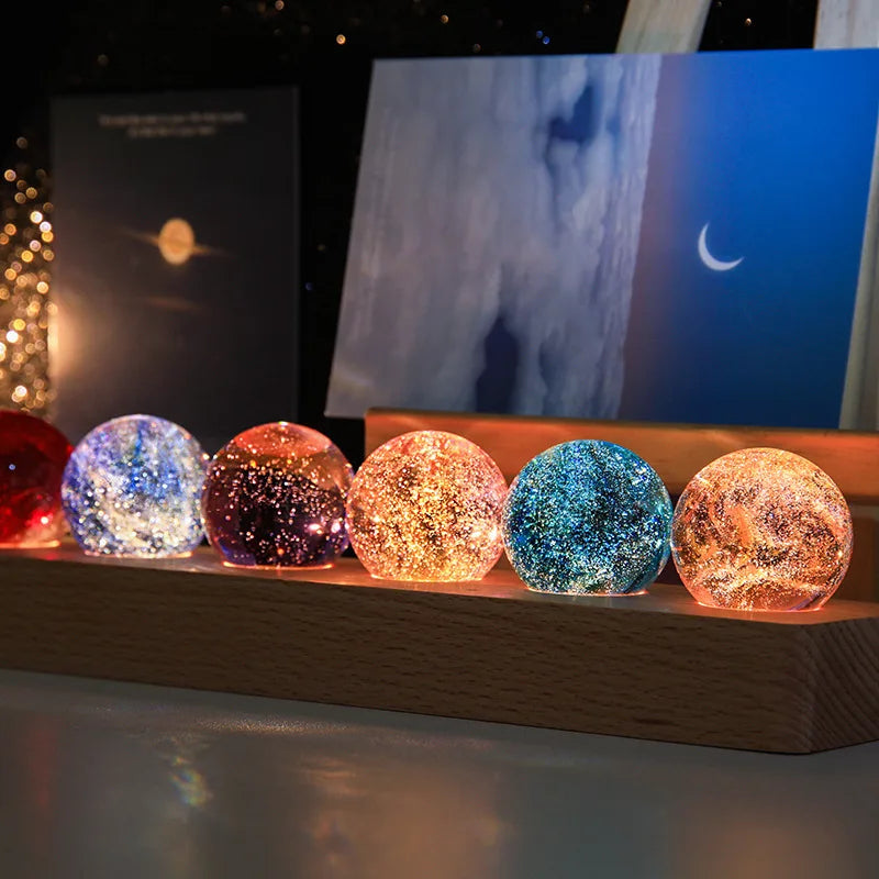 LED Crystal Ball Decor