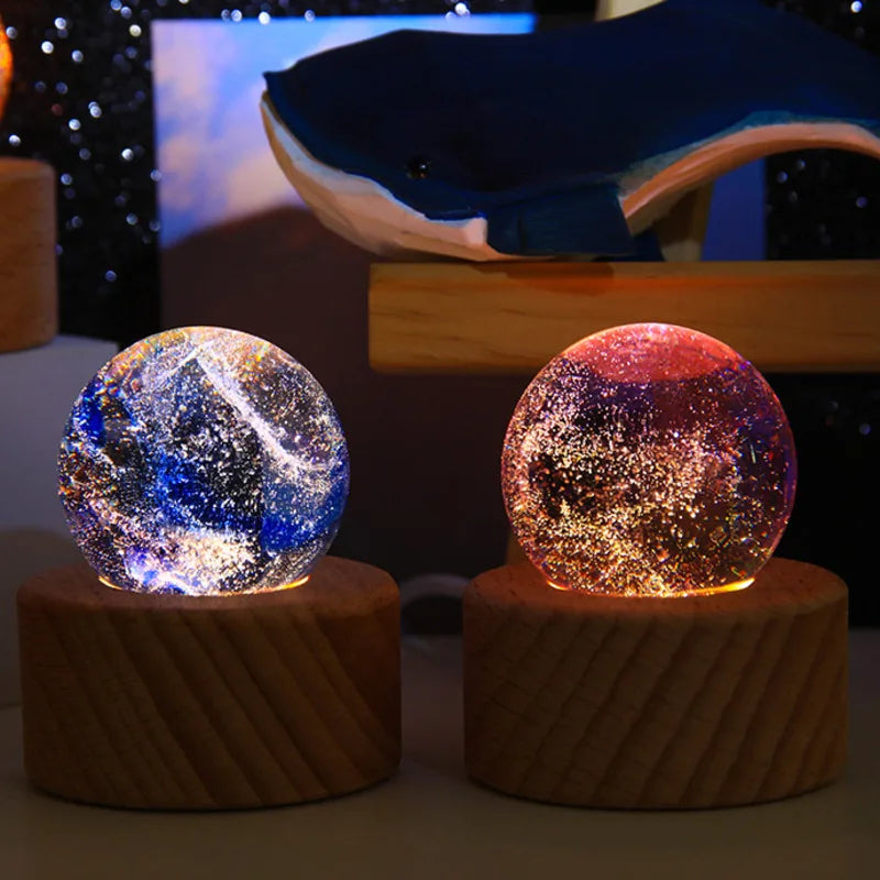 LED Crystal Ball Decor