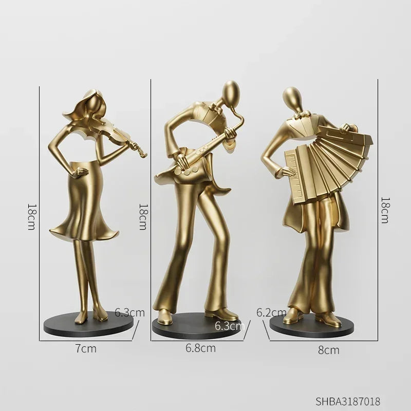 Artistic Musician Figurines