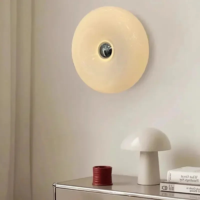 Nordic LED Donut Glass Wall Light