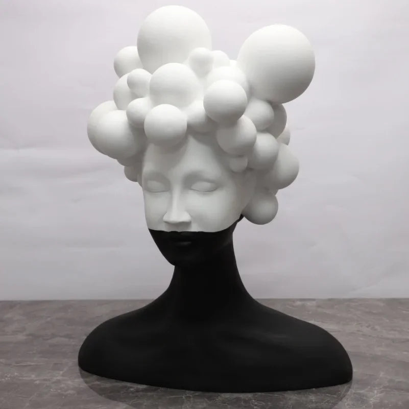 Contemporary Bubble Head Sculpture