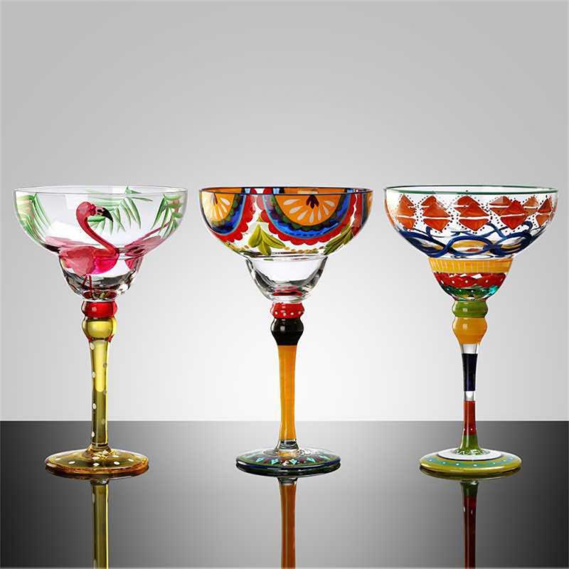 Colorful Margarita Wine Glasses