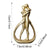 Golden Couple Embrace Statue
