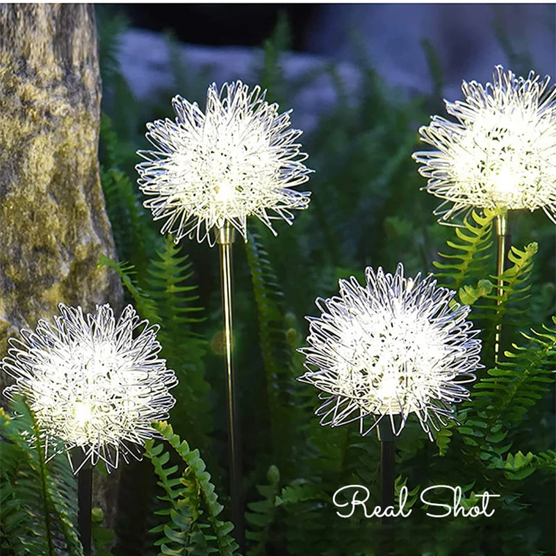 LED Solar Dandelion Flower Ball Lights