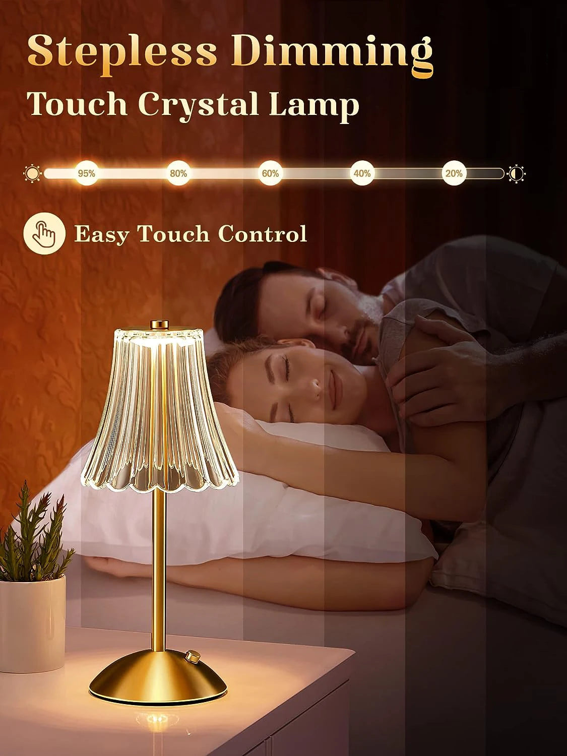 Elegant Romantic Bedside Table Lamp