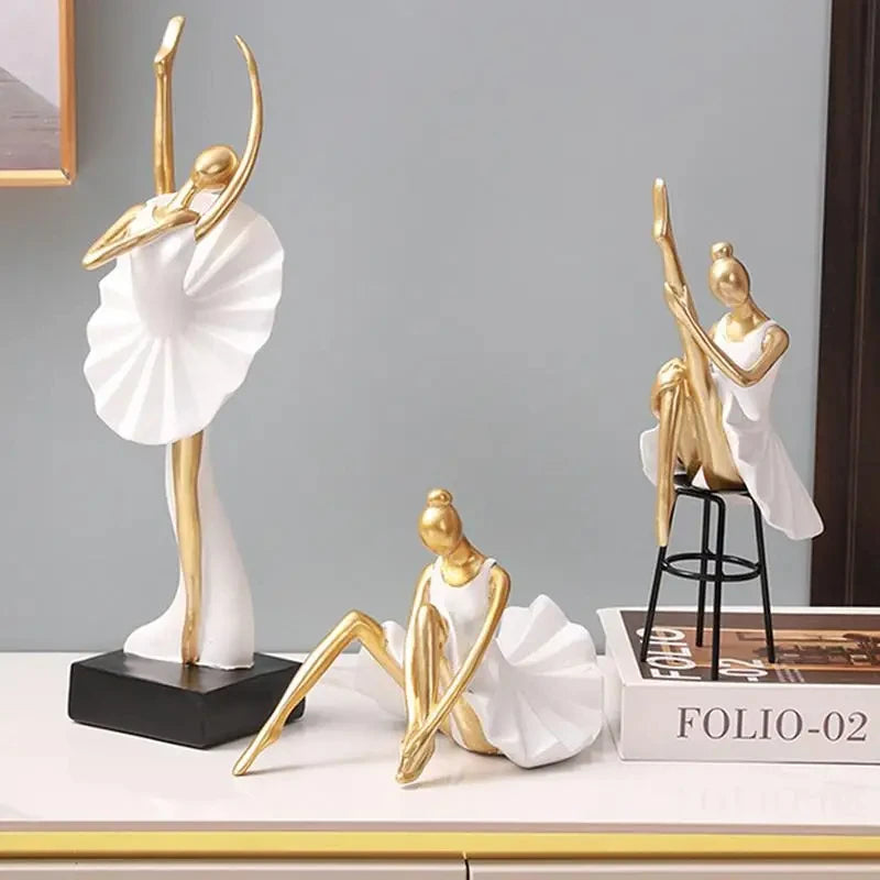 Nordic Style Ballet Girl Statue