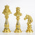 Elegant Resin Chess Piece Sculptures