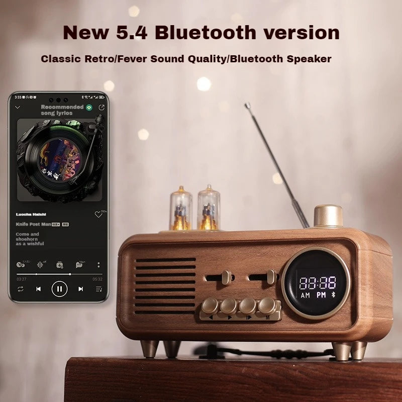 Retro Bluetooth Speaker with FM Radio