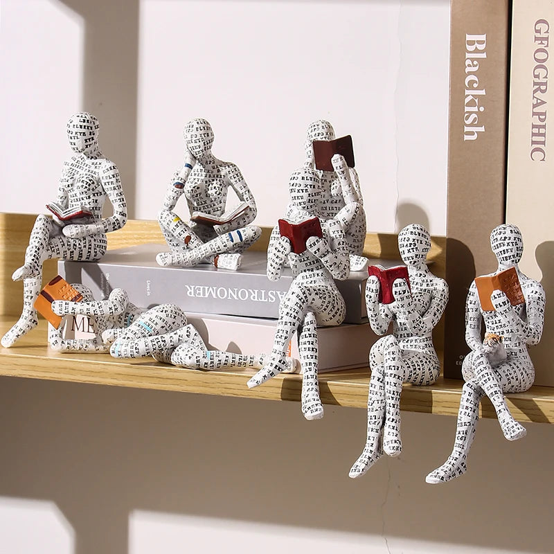 Abstract Reading Figurines