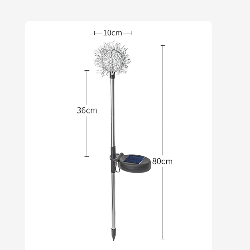 LED Solar Dandelion Flower Ball Lights