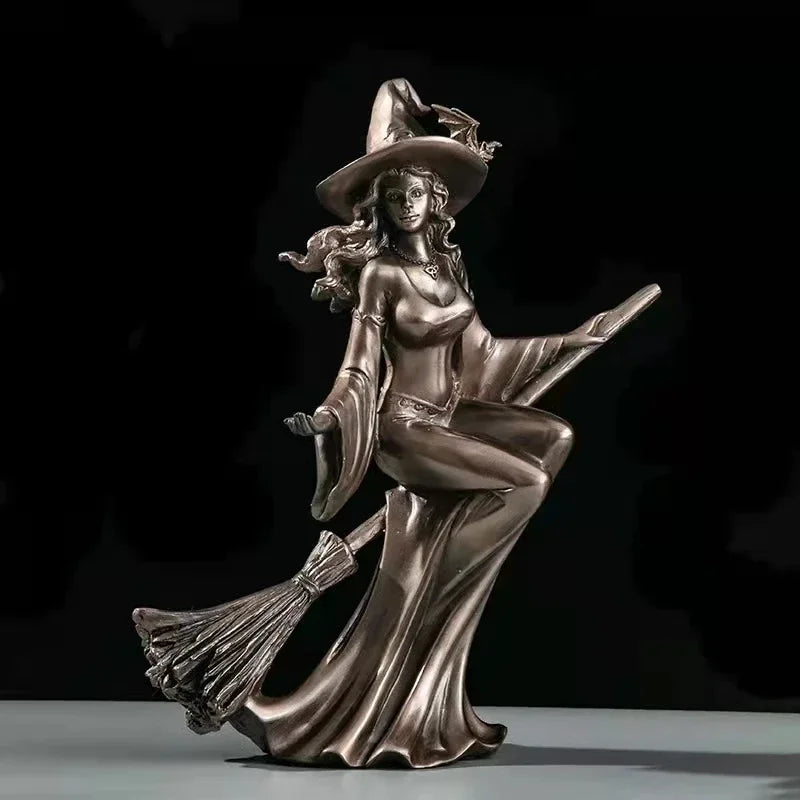 Resin Witch Statue