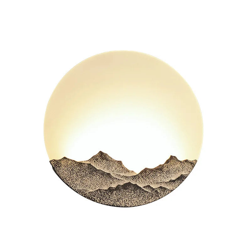 Mountain Moon Wall Light