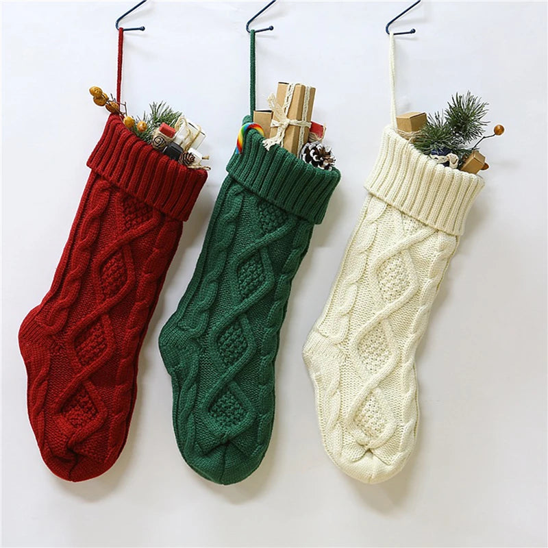 Cable Knit Christmas Stockings