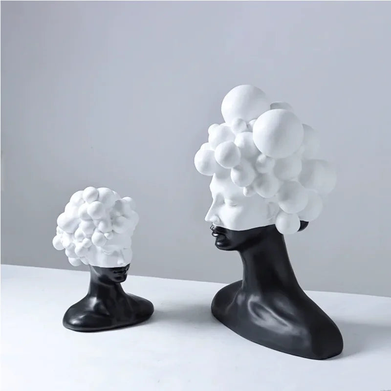 Contemporary Bubble Head Sculpture