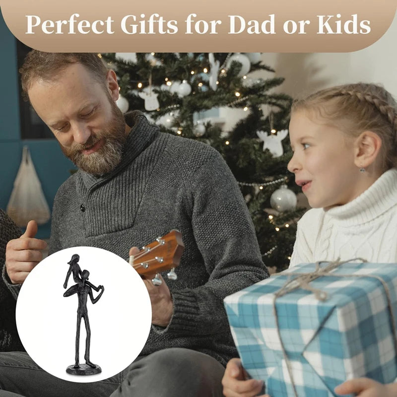 Father Daughter Iron Figurine Gift