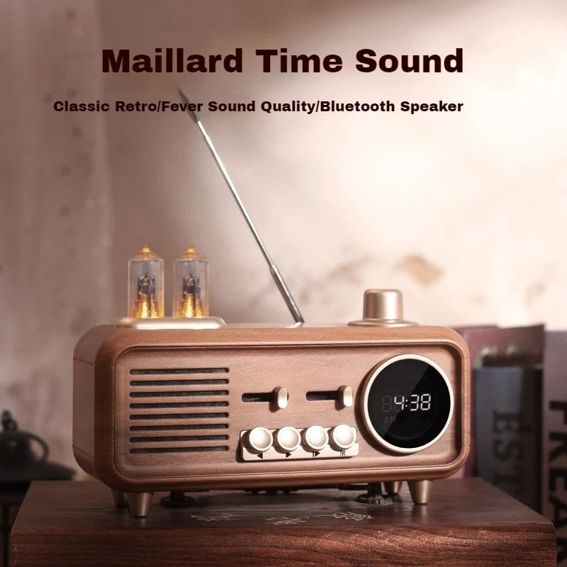 Retro Bluetooth Speaker with FM Radio