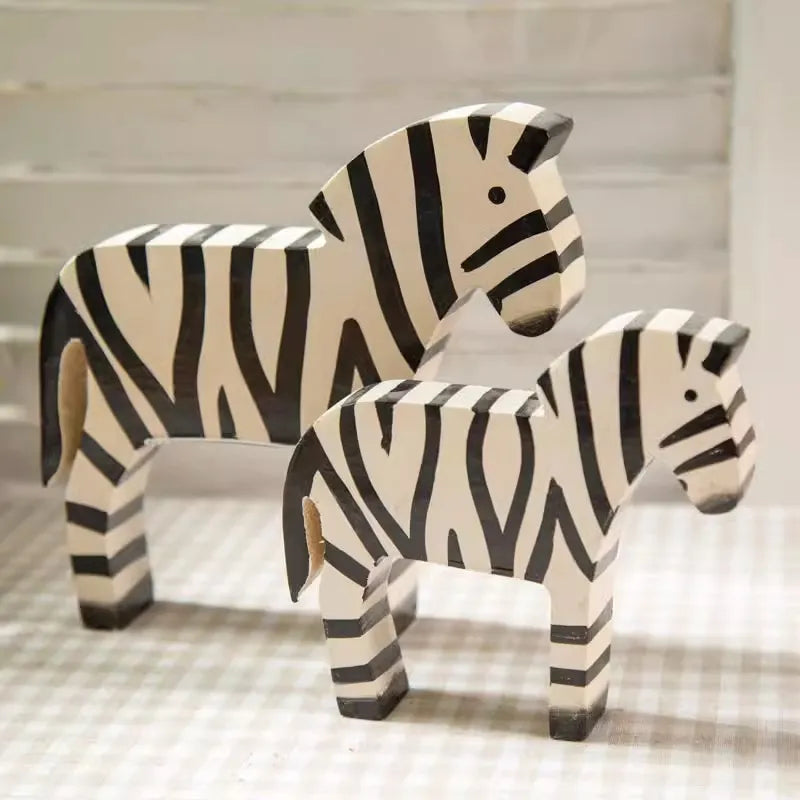 2pcs Creative Retro Zebra Room Decorations