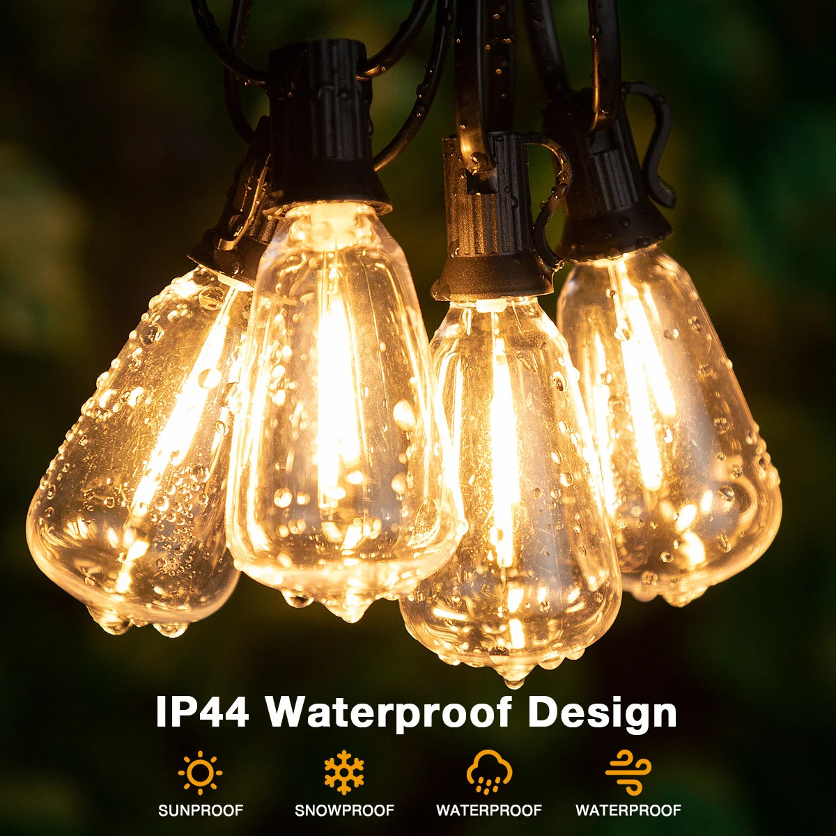 Waterproof Outdoor String Lights