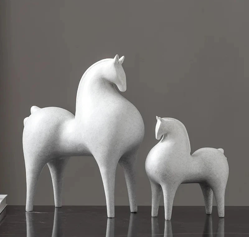 Modern Minimalist Horse Sculpture