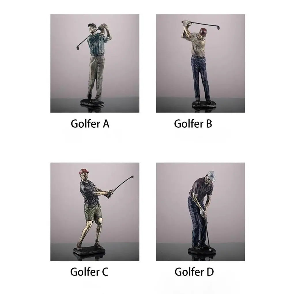 Vintage Resin Golf Figure Statue