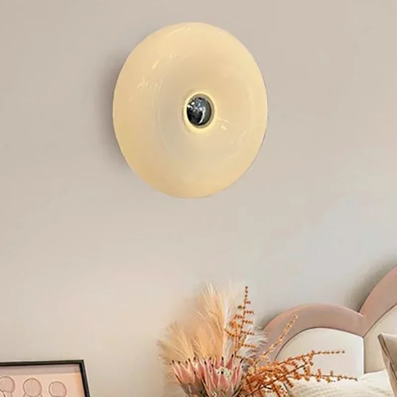 Nordic LED Donut Glass Wall Light