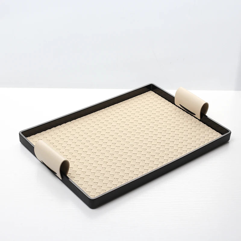 Luxury Decorative Leather Tray