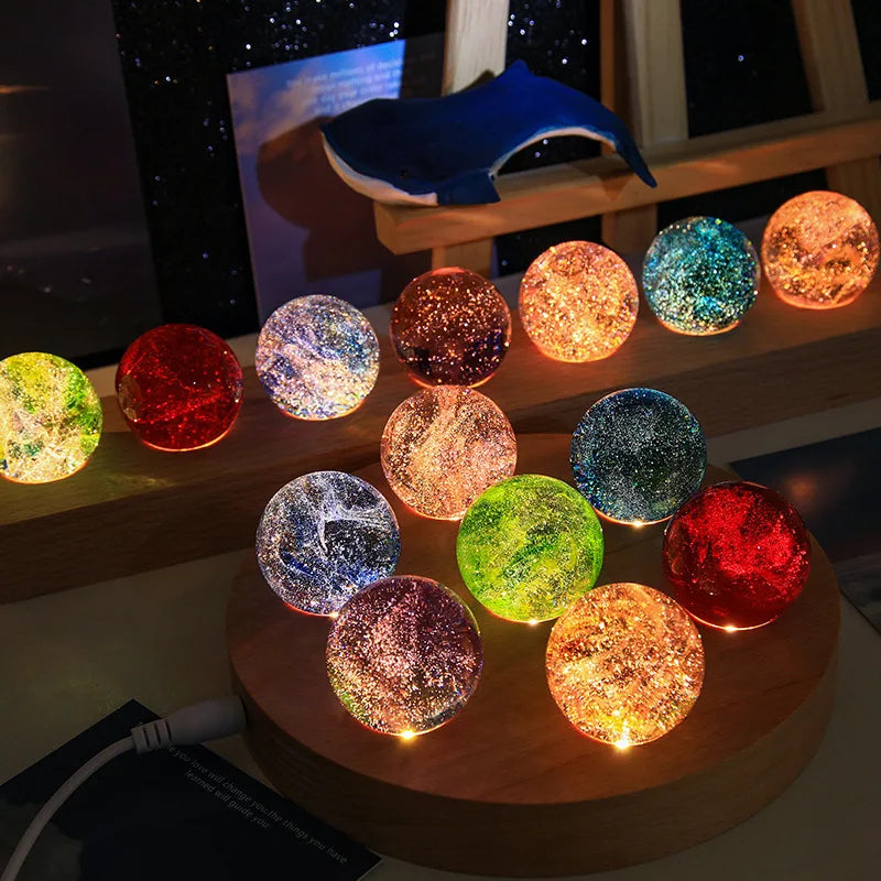 LED Crystal Ball Decor