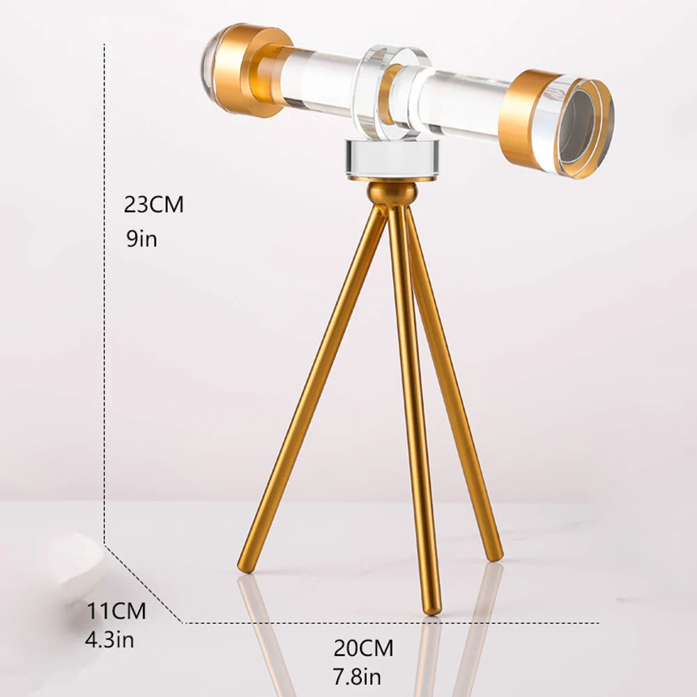 Crystal Golden Tripod Telescope