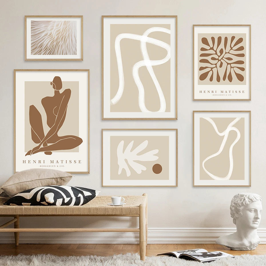 Boho Abstrac Line Wall Art