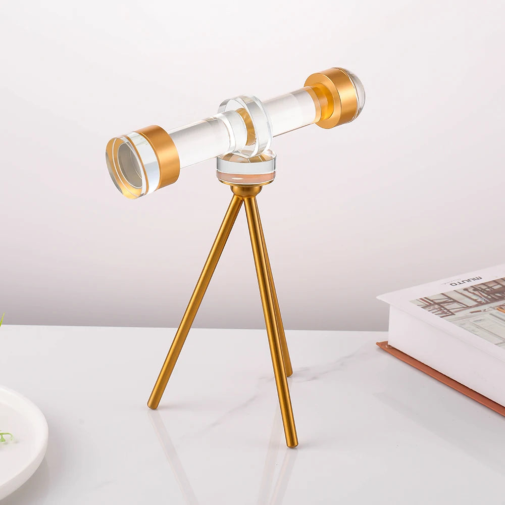 Crystal Golden Tripod Telescope