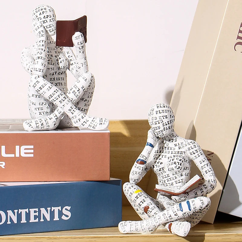 Abstract Reading Figurines