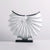 Abstract Fan Shaped Metal Sculpture