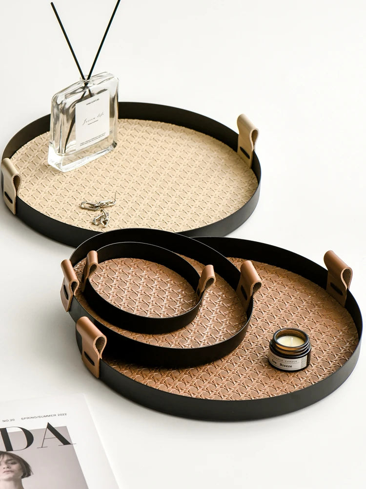 Luxury Nordic Leather Tray