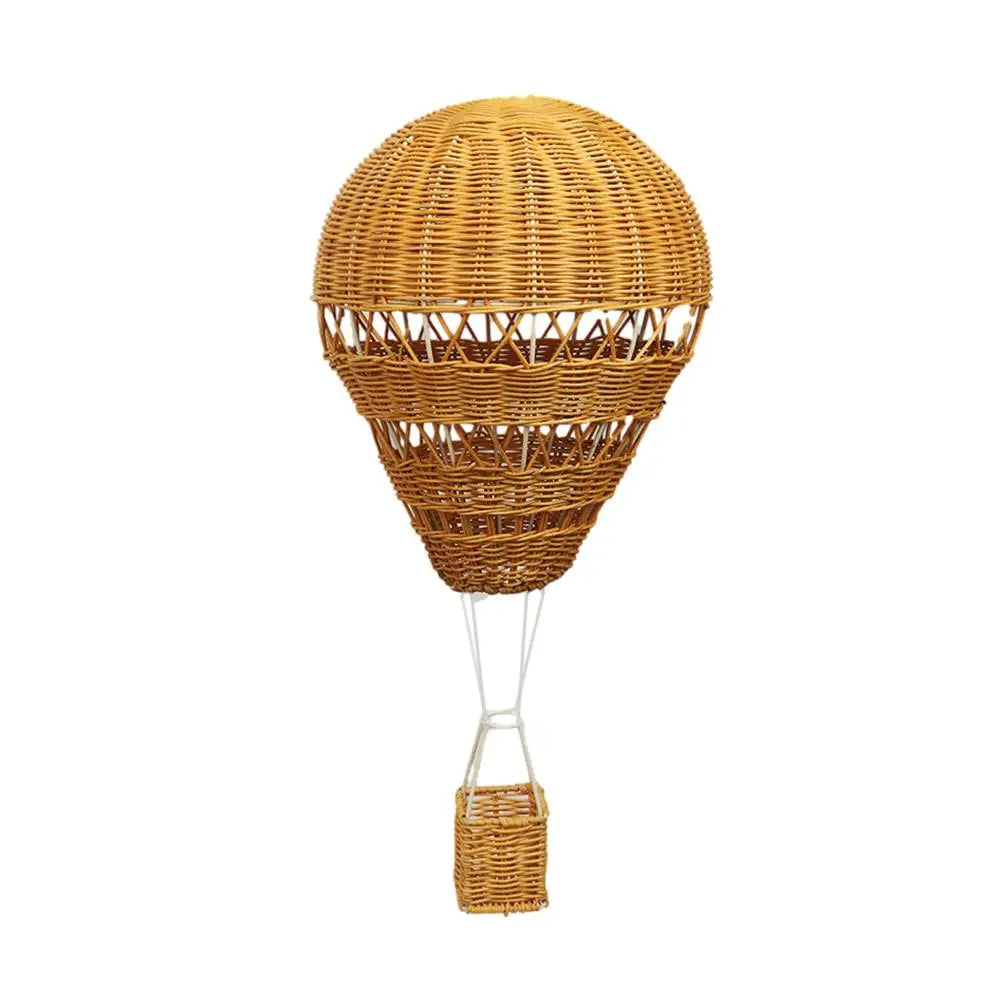 Rattan Hot Air Balloon Pendant Decor