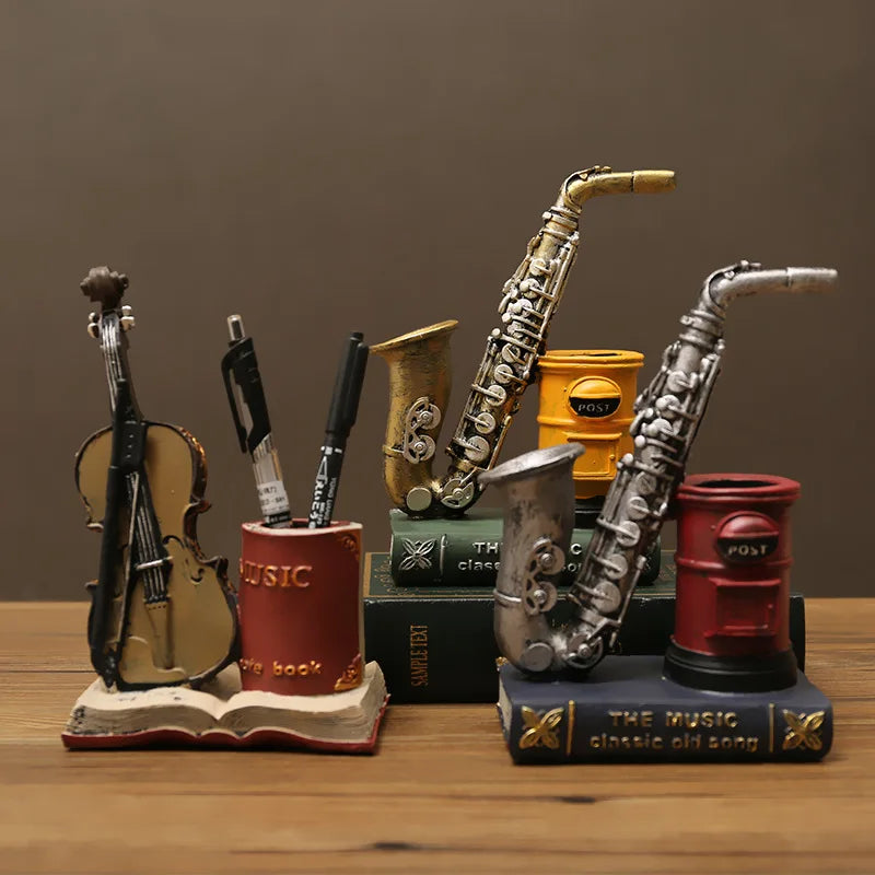 Resin Musical Pen Holder