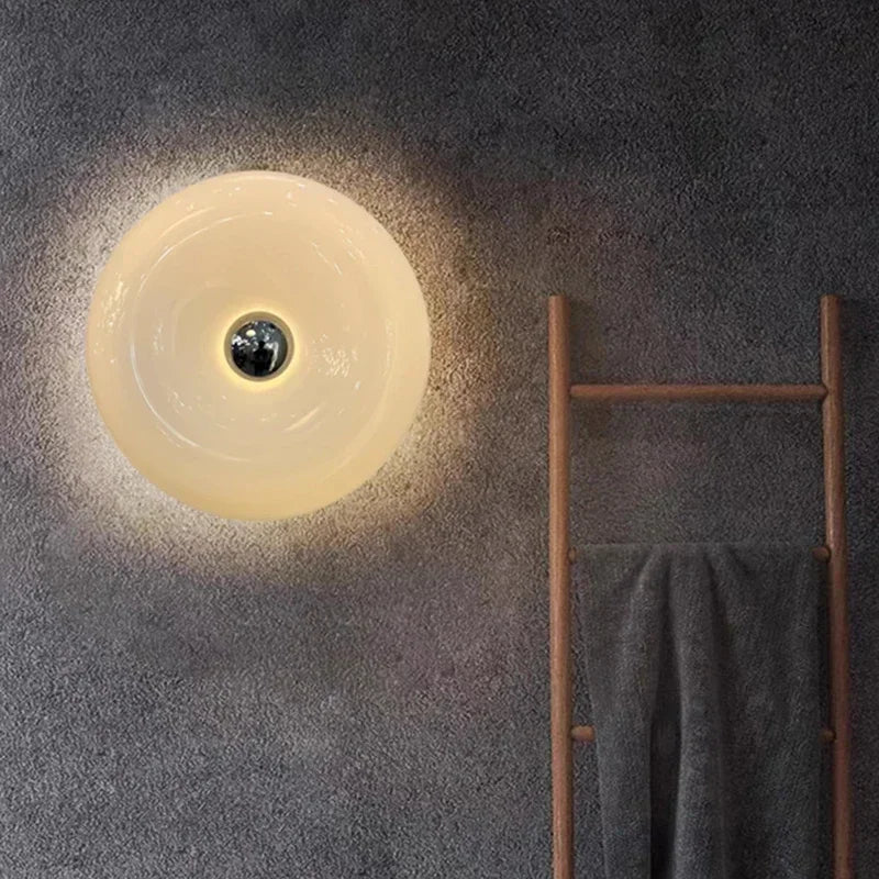 Nordic LED Donut Glass Wall Light