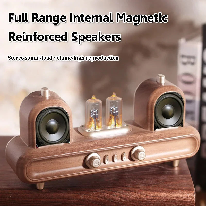 Retro Bluetooth Speaker with Atmosphere Lamp