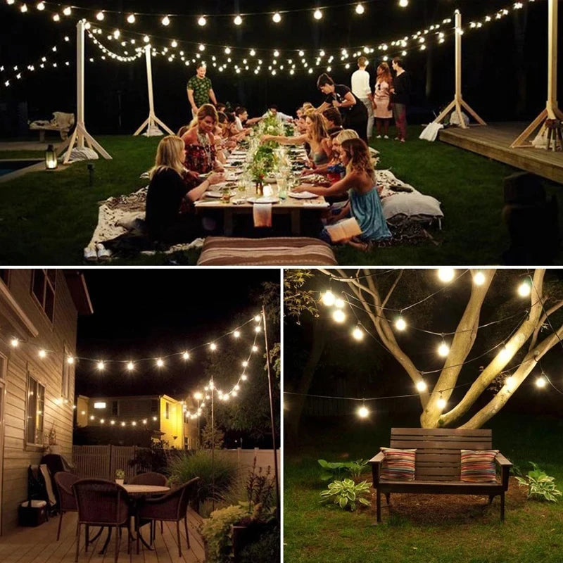 Solar LED Globe String Lights