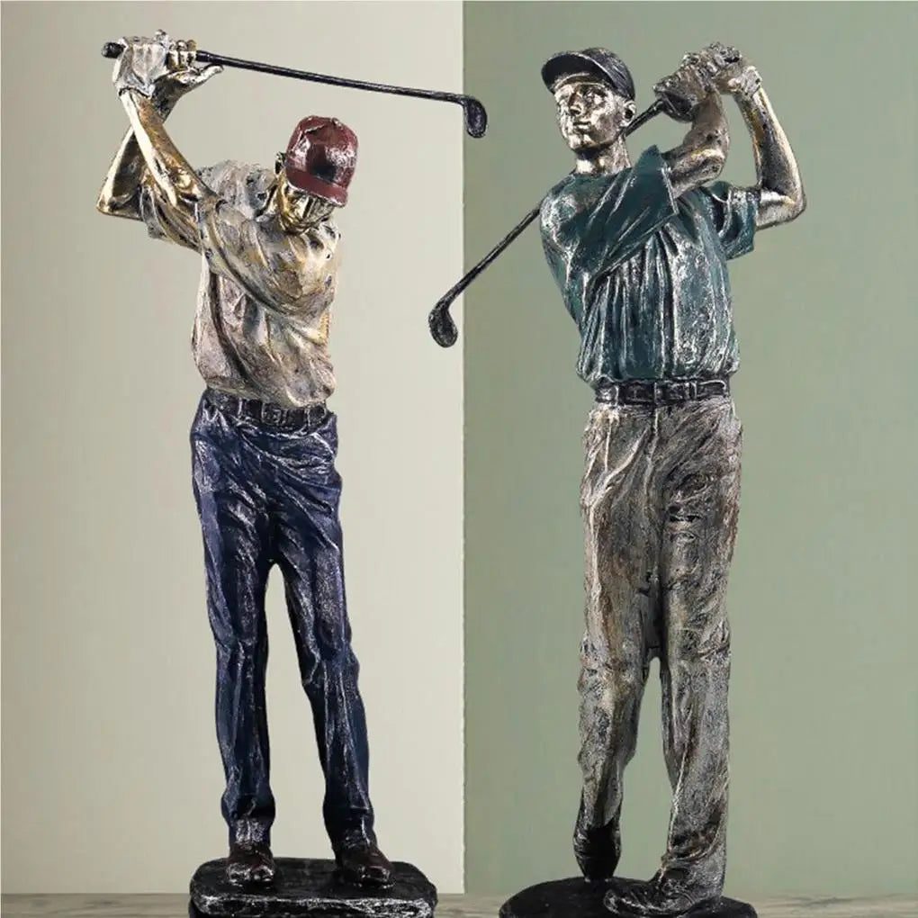 Vintage Resin Golf Figure Statue