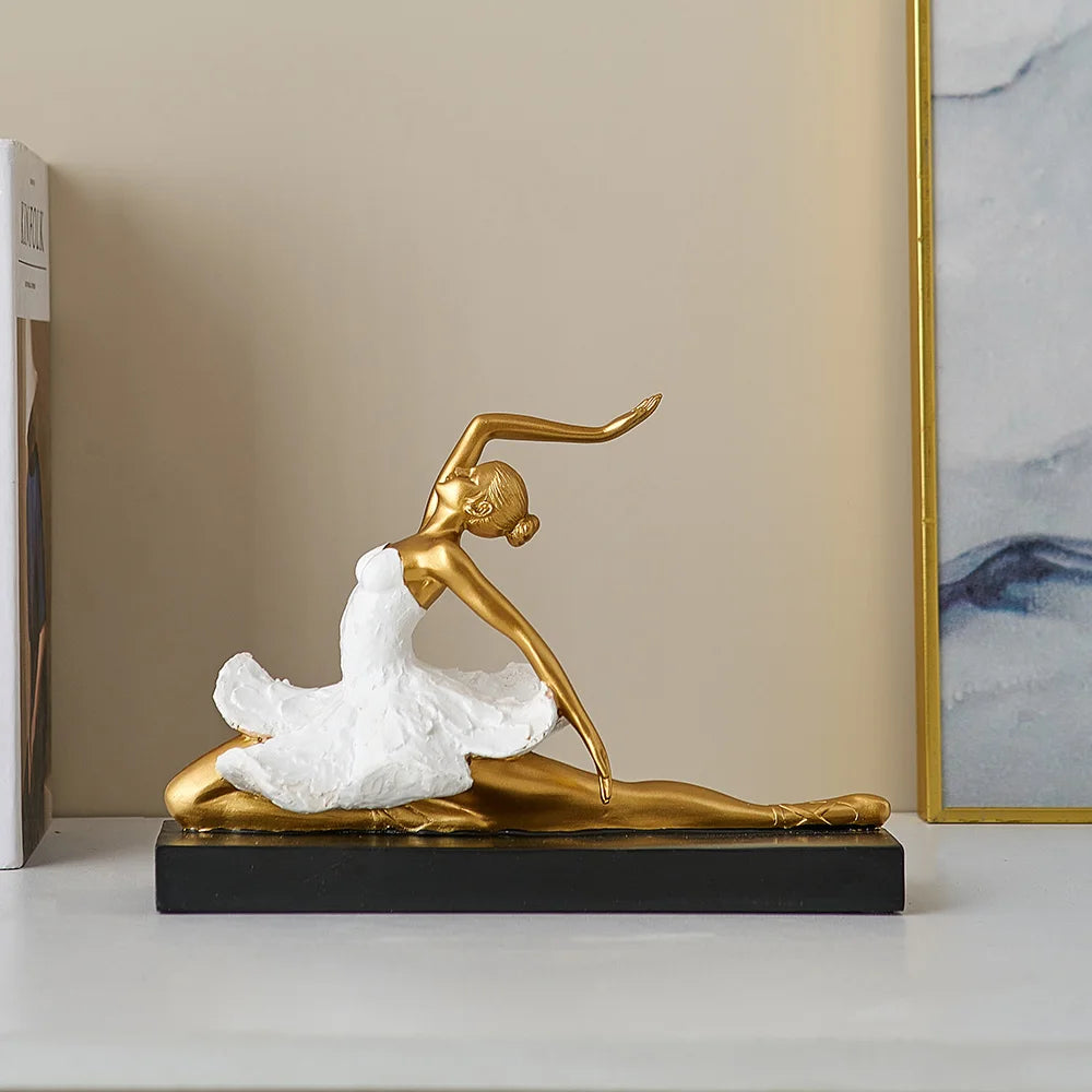 Nordic-Style Ballet Dancer Desktop Decor