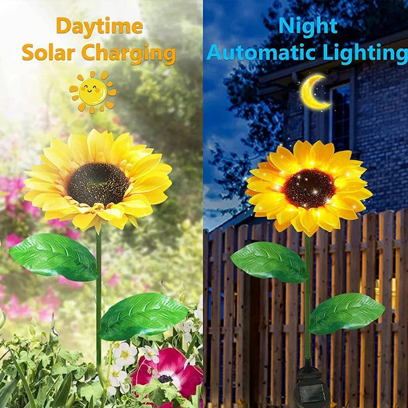 LED Solar Sunflower Lights