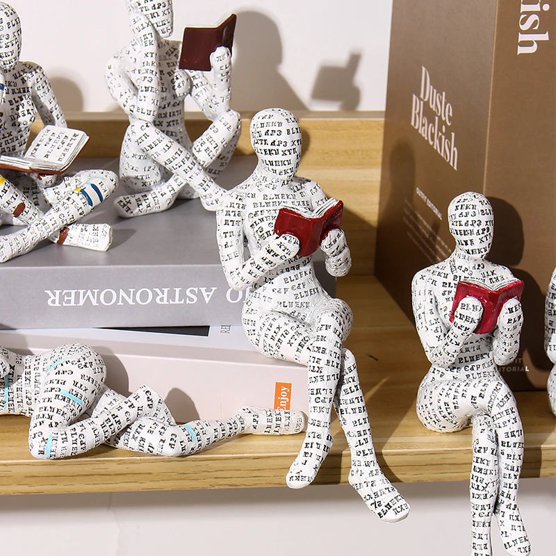 Abstract Reading Figurines