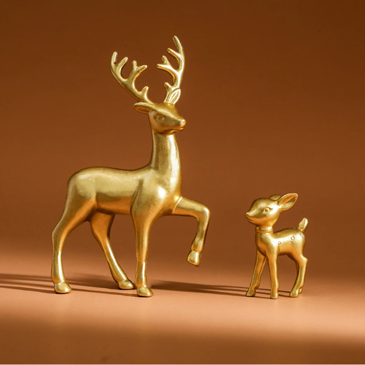 2 Piece Deer Figurine Set